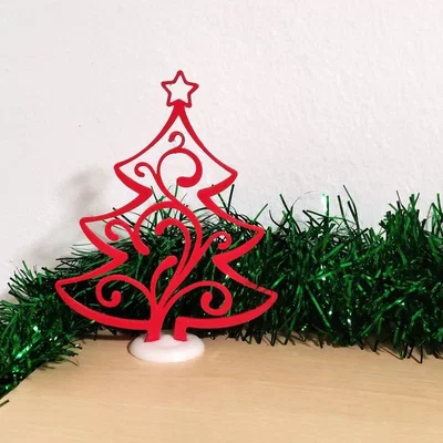Mô hình trang trí cây thông Noel nghệ thuật in 3D đẹp mắt