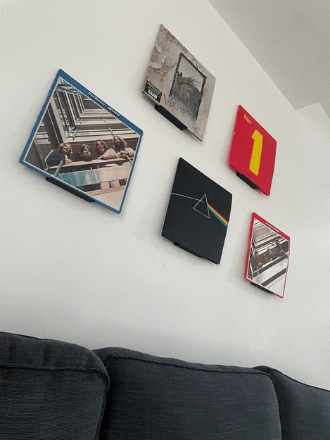 Giá treo tường trưng bày đĩa Vinyl in 3D tiện lợi - Image 1