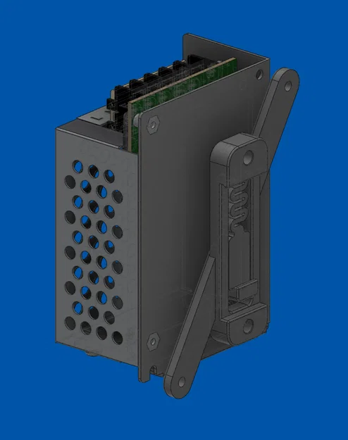 Ngàm gắn nguồn JCPOWER JC-20-5V lên thanh DIN Rail - Image 1
