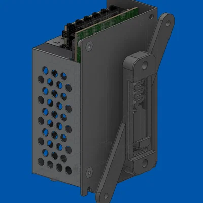 Ngàm gắn nguồn JCPOWER JC-20-5V lên thanh DIN Rail
