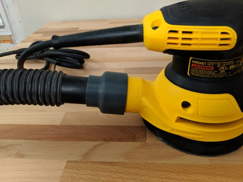 Adapter Dewalt Orbital Sander cho ống Shop Vacuum (1.25") - Image 1