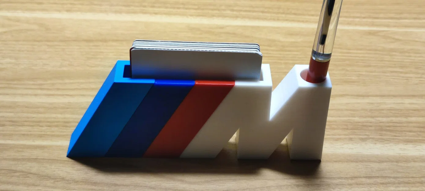 Kệ đựng card & bút logo BMW M có khe gắn thẻ NFC - Image 1