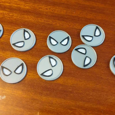 Mô hình Token Spiderman - Phụ kiện trang trí và chơi game cực chất