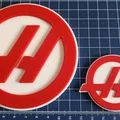 Mô hình logo Haas trang trí tích hợp nam châm cực chất cho fan F1 - Thumbnail 1