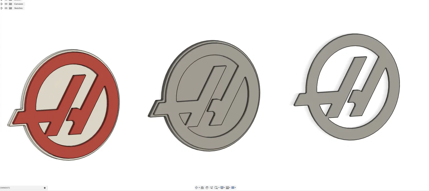Mô hình logo Haas trang trí tích hợp nam châm cực chất cho fan F1 - Image 4