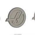 Mô hình logo Haas trang trí tích hợp nam châm cực chất cho fan F1 - Thumbnail 4