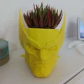 Bình/Chậu Low Poly Wolverine (Low Poly Wolverine Vase) - Thumbnail 2