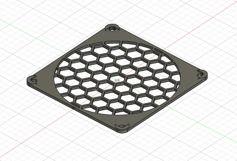 Nắp bảo vệ quạt 92mm họa tiết tổ ong - In 3D cực đẹp và bền - Image 1
