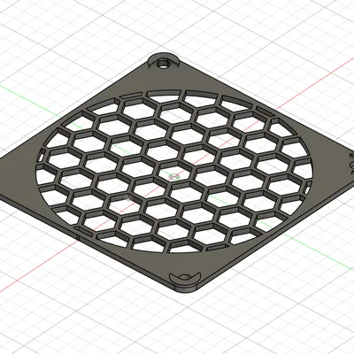 Nắp bảo vệ quạt 92mm họa tiết tổ ong - In 3D cực đẹp và bền