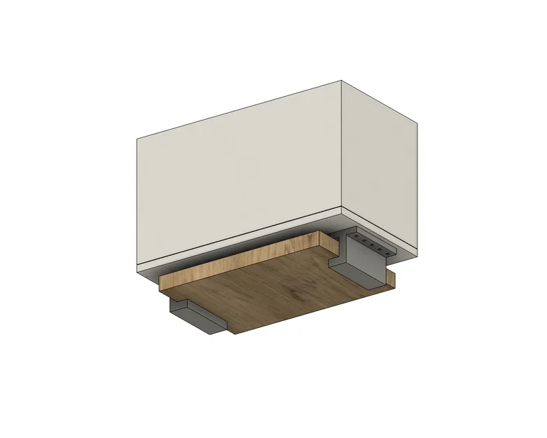 Giá Treo Thớt Dưới Tủ Bếp (Under Cabinet Cutting Board Holder) - Image 4