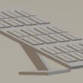 Mô hình tấm pin năng lượng mặt trời (Solar Panel) in 3D siêu thực - Thumbnail 3