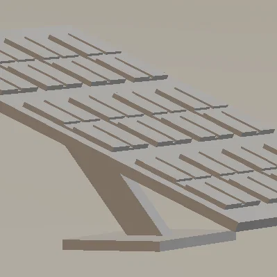 Mô hình tấm pin năng lượng mặt trời (Solar Panel) in 3D siêu thực