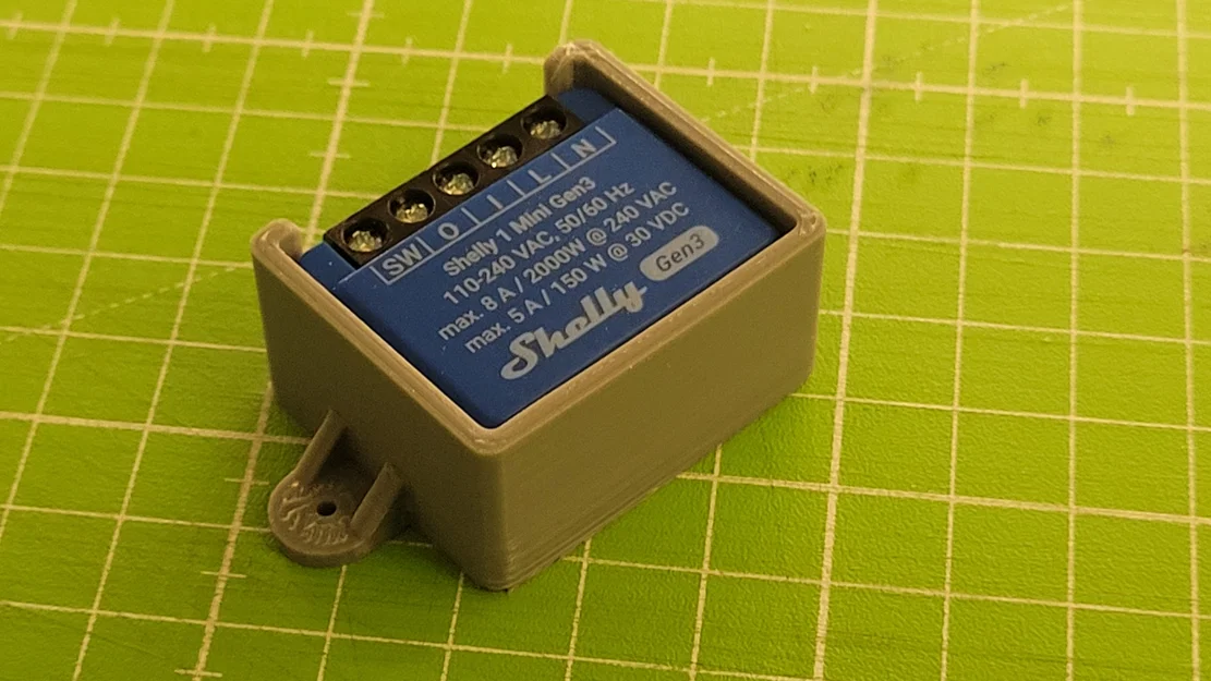 Khung gắn tường 3D cho Shelly 1 Mini Gen3 - Gọn gàng và chuyên nghiệp - Image 3