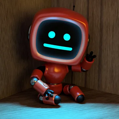 Mô hình 3D Robin Robot dễ thương - Nhân vật hoạt hình đầy cảm hứng