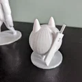 Mô hình 3D Ninja Cat từ game The Battle Cats cho người hâm mộ - Thumbnail 1