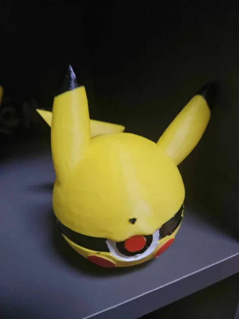 Mô hình 3D Pokeball Pikachu - Thiết kế tùy biến độc đáo - Image 1