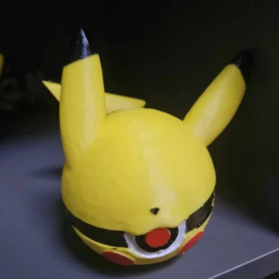 Mô hình 3D Pokeball Pikachu - Thiết kế tùy biến độc đáo