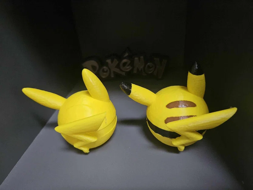 Mô hình 3D Pokeball Pikachu - Thiết kế tùy biến độc đáo - Image 2
