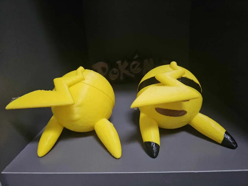 Mô hình 3D Pokeball Pikachu - Thiết kế tùy biến độc đáo - Image 3