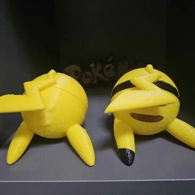Mô hình 3D Pokeball Pikachu - Thiết kế tùy biến độc đáo