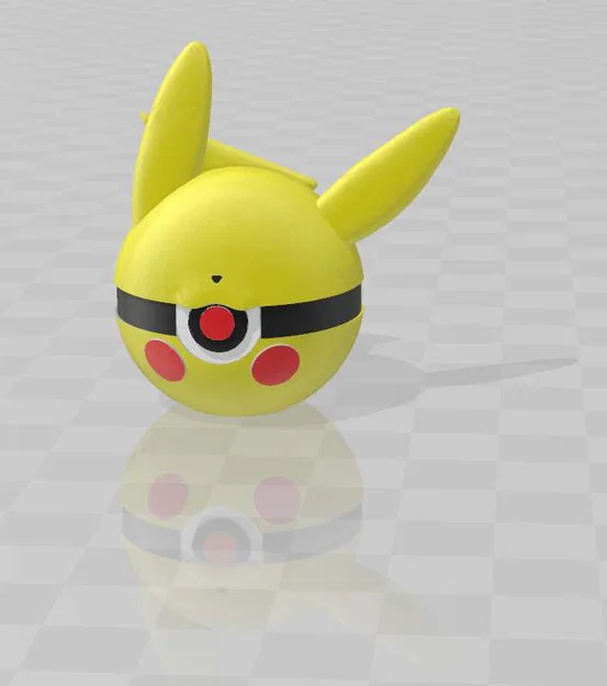 Mô hình 3D Pokeball Pikachu - Thiết kế tùy biến độc đáo - Image 4