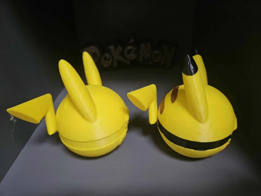 Mô hình 3D Pokeball Pikachu - Thiết kế tùy biến độc đáo - Image 5