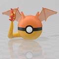 Mô hình Pokeball chủ đề Charizard độc đáo - Tự in 3D tại nhà - Thumbnail 2