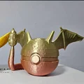 Mô hình Pokeball chủ đề Charizard độc đáo - Tự in 3D tại nhà - Thumbnail 3