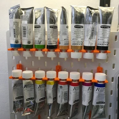 Giá treo tuýp sơn acrylic IKEA Skadis (Schmincke)