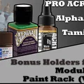 Ngàm giữ Tamiya 23ml, AlphaAir và Pro Acryl cho Modular Paint Rack của mình - Thumbnail 1
