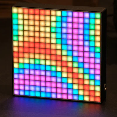 Led Matrix 16x16 phản ứng âm thanh, nguồn USB Type-C, Wled & Quinled Dig-Uno