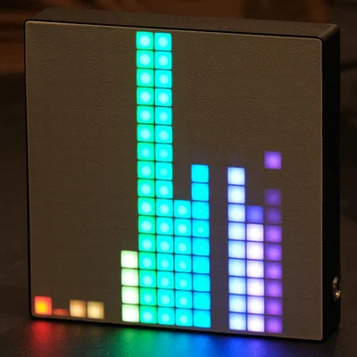 Led Matrix 16x16 phản ứng âm thanh, nguồn USB Type-C, Wled & Quinled Dig-Uno