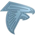 Mô hình in 3D Logo Atlanta Falcons dạng nhiều lớp sắc nét - Thumbnail 1