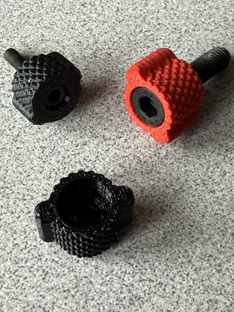 Núm vặn có khía (Knurled Knob) cho ốc vít SHCS 3mm, 4mm, 5mm - Image 3