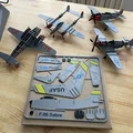 F-86 Sabre Kit Card – Bộ lắp ráp máy bay USAF - Thumbnail 6