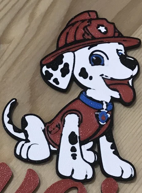 Mô hình in 3D Marshall Paw Patrol đa màu sắc cho máy in AMS - Image 2