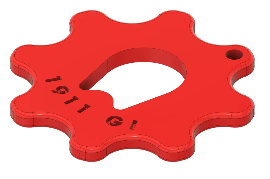 Dụng cụ hỗ trợ tháo lắp nòng súng 1911 Muzzle Key in 3D - Image 1