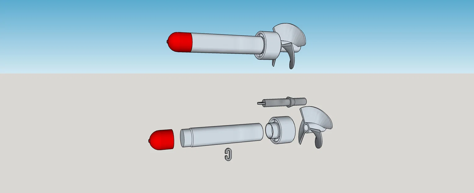 Mk IC Torpedo - Torpedo chạy dây thun (Rubber Band) - Image 1