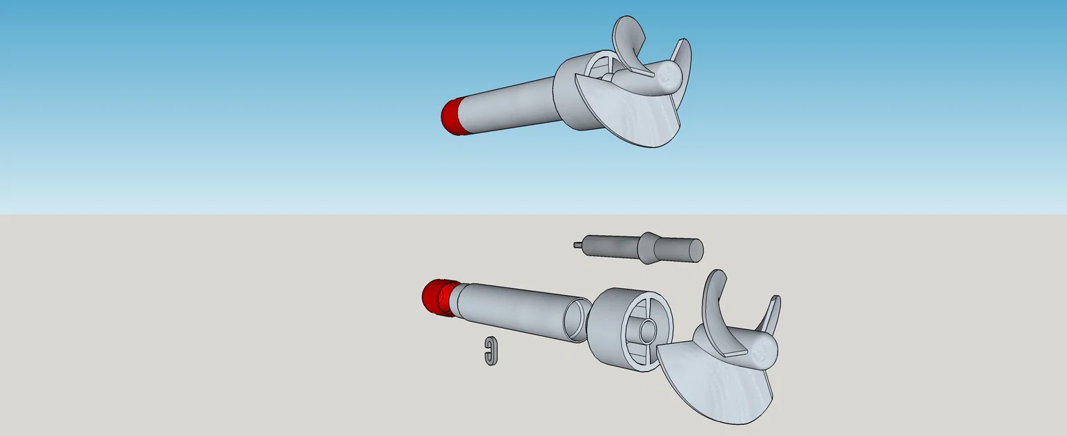 Mk IC Torpedo - Torpedo chạy dây thun (Rubber Band) - Image 2