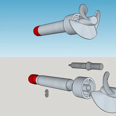 Mk IC Torpedo - Torpedo chạy dây thun (Rubber Band)