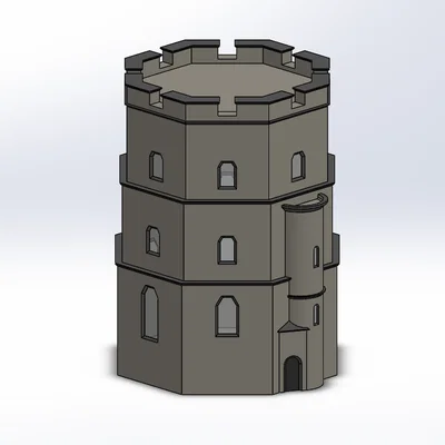 Mô hình 3D in miễn phí Tháp Lâu đài Gediminas (Vilnius)