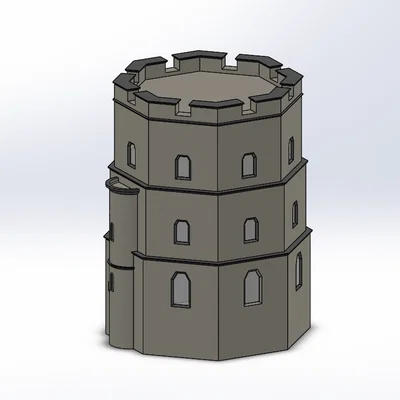 Mô hình 3D in miễn phí Tháp Lâu đài Gediminas (Vilnius)
