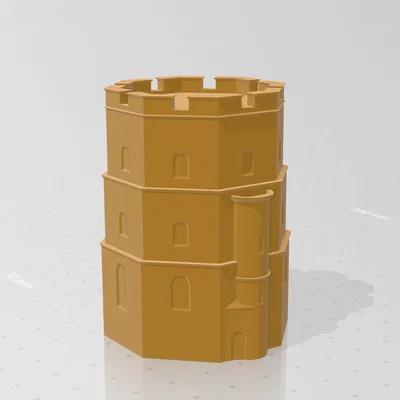 Mô hình 3D in miễn phí Tháp Lâu đài Gediminas (Vilnius)