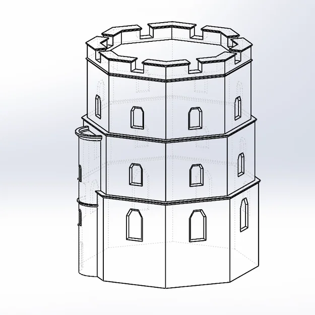 Mô hình 3D in miễn phí Tháp Lâu đài Gediminas (Vilnius) - Image 5