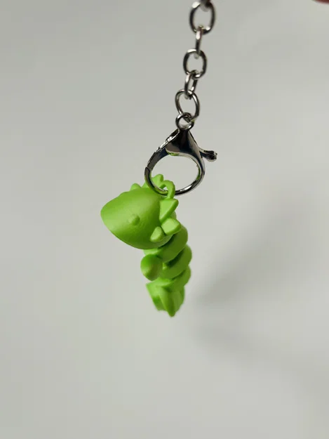 Móc khóa Axolotl khớp nối (Print in Place) - articulated axolotl keychain - Image 3