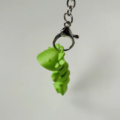 Móc khóa Axolotl khớp nối (Print in Place) - articulated axolotl keychain