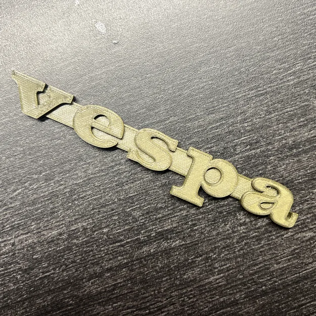 Biểu trưng logo Vespa phong cách cổ điển thập niên 80 in 3D - Image 2