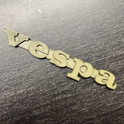 Biểu trưng logo Vespa phong cách cổ điển thập niên 80 in 3D