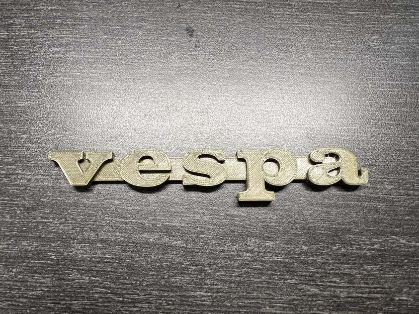 Biểu trưng logo Vespa phong cách cổ điển thập niên 80 in 3D - Image 3