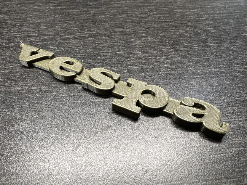 Biểu trưng logo Vespa phong cách cổ điển thập niên 80 in 3D - Image 4